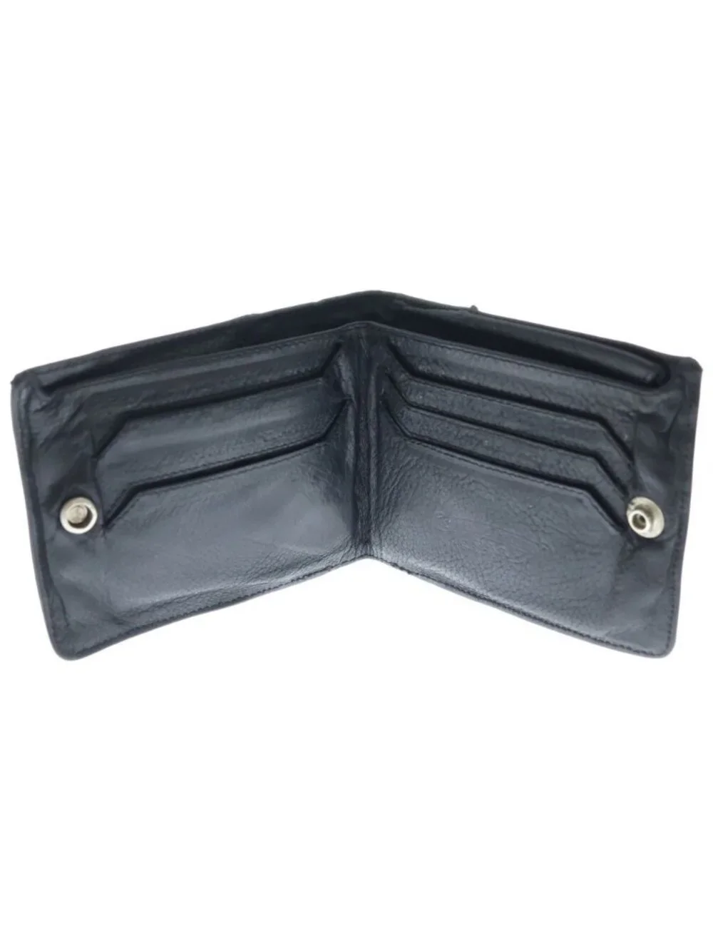 Chrome Hearts Aint Nothin 2 DO Flairnie Bifold Leather Wallet Black